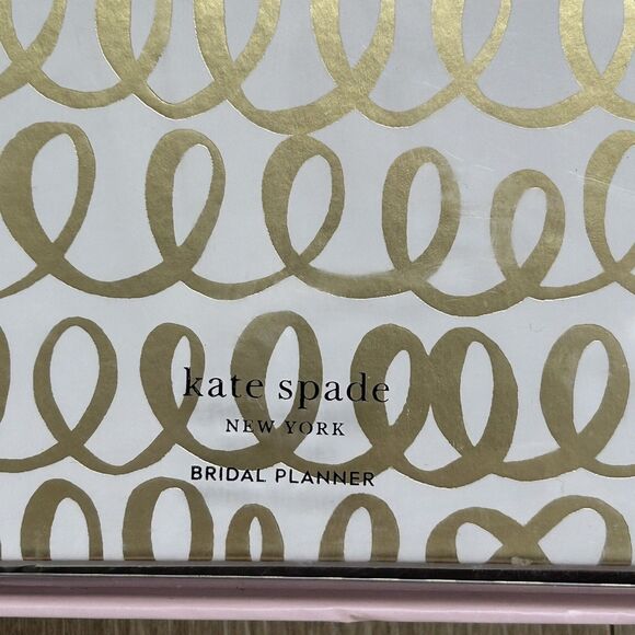 New Kate Spade Wedding Planner Bridal I Do Gold Heart Knots Organizer Bride Book - Picture 2 of 7